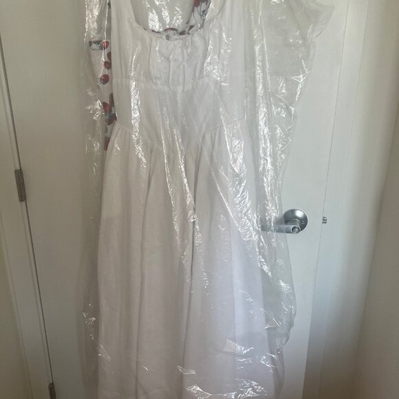 Reformation White Midi Dress - Picture 7 of 8